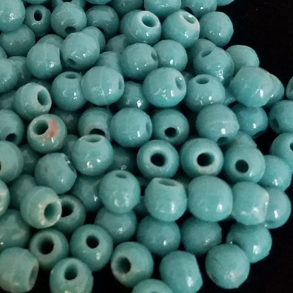 FREE w/Purchase! 108+ Turquoise Ceramic BEADS bundle set lot